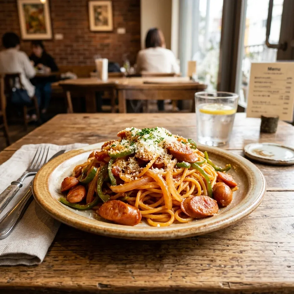 もちもち米粉のナポリタン